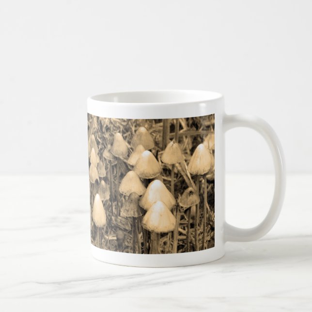 Mug Champignons en Sepia (Droite)