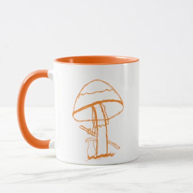 Mug | Champignons Gangster Avec Katana (Gauche)