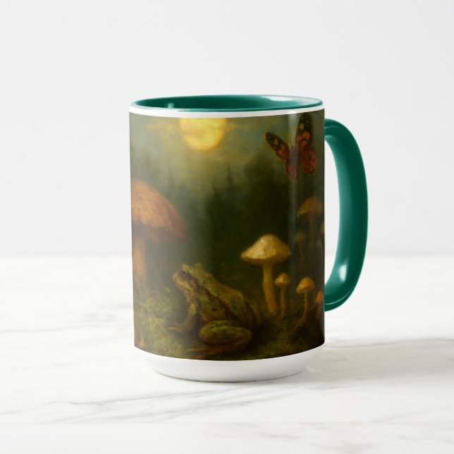 Mug Champignons Goblincore, Escargots & Grenouille au  (Devant droit)