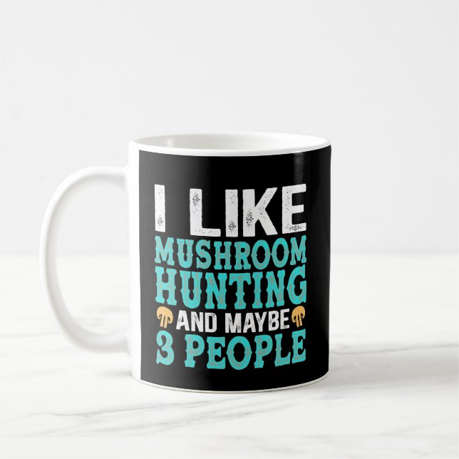 Mug Champignons magiques Chasse Champignons amusants (Gauche)
