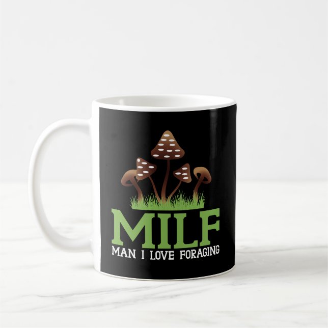 Mug Champignons magiques Chasse Champignons amusants (Gauche)