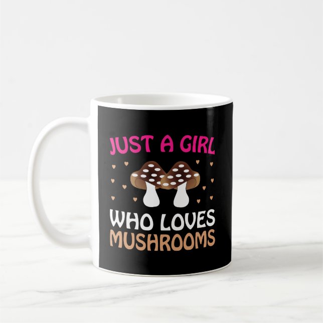 Mug Champignons magiques Chasse Champignons amusants (Gauche)