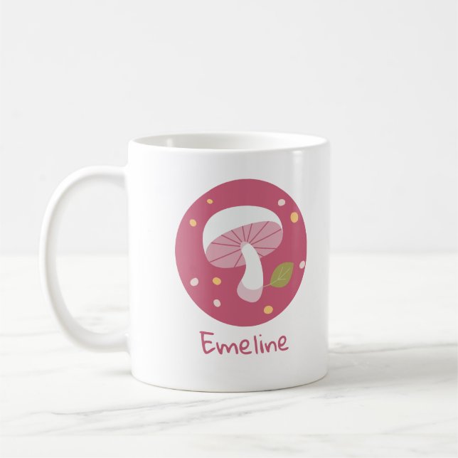 Mug Champignons mignons | Emma B. | Personnaliser | (Gauche)