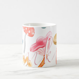 Mug Champignons Pastel Aquarelle