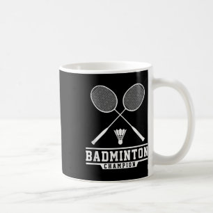 Mug Champion de badminton Joueur de badminton Volant S