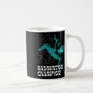 Mug Champion de Badminton Racket Tournament Winne