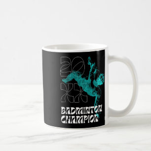 Mug Champion de badminton Raquette Navette Tournoi Gag