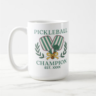 Mug Champion de Pickleball Année de Fondation Personna