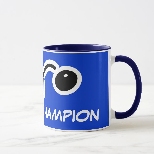 Mug champion de squash pour joueurs et fans. (Droite)