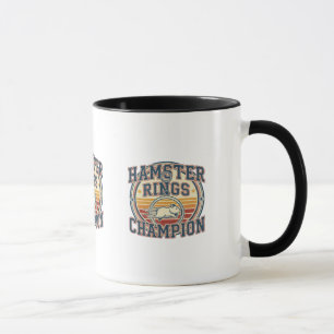Mug Champion des Anneaux Hamster Design Rétro