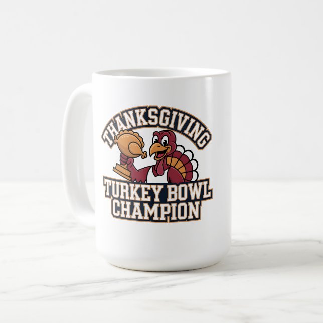 Mug Champion du Bowl de la dinde Nourriture du jour de (Devant gauche)
