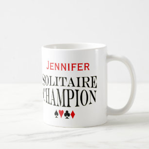 Mug Champion solitaire personnalisé