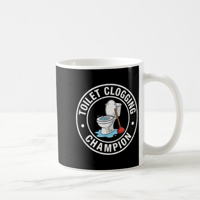 Mug Champion ultime de l'obstruction des toilettes (Droite)