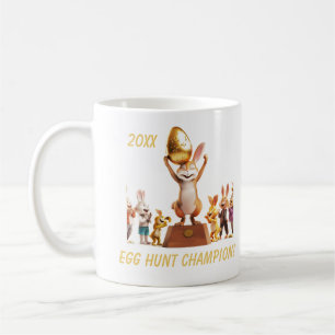 Mug Champion victorieux de chasse aux oeufs de lapin