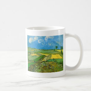 Mug Champs de blé à Auvers sous un ciel nuageux, Vince