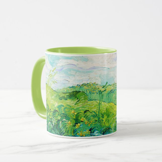 Mug Champs de blé vert, Van Gogh (Devant gauche)