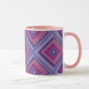 Mug champs de lavande de la passion pourpre diamant ar