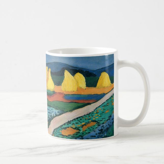 Mug Champs de légumes par August Macke, Beaux-arts vin (Droite)