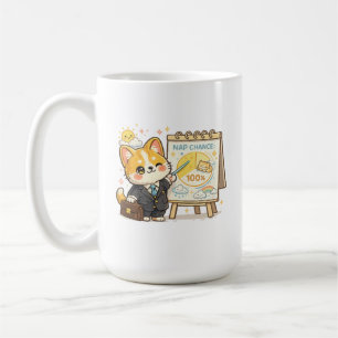 Mug Chance de sieste amusante pour Corgi météo