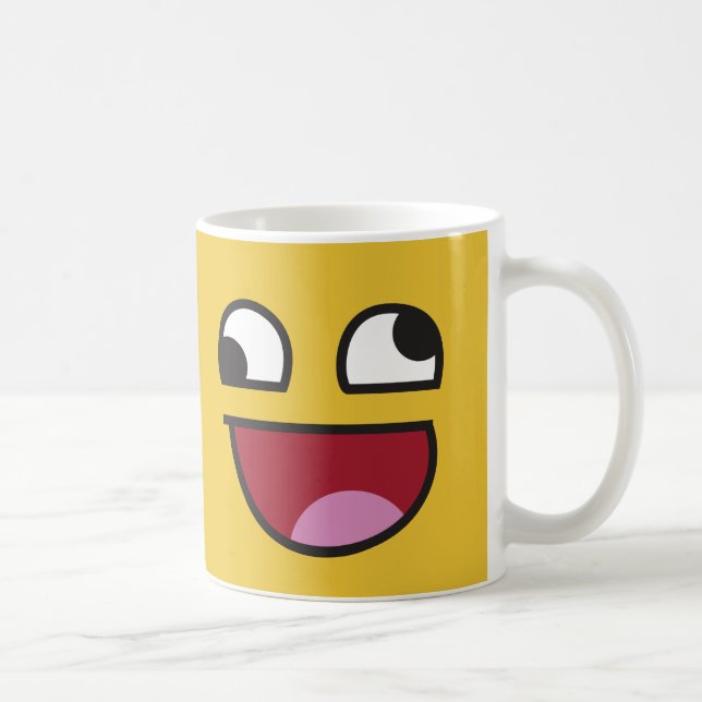 Mug Chancelant drôle a observé quelqu'emoji (Droite)