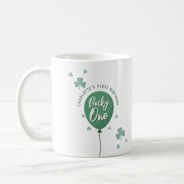 Mug Chanceux 1er anniversaire St Patrick Day Trèfle (Gauche)