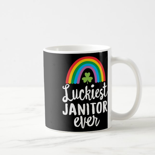 Mug Chanceux Concierge Toujours St Patrick Day Trèfles (Droite)