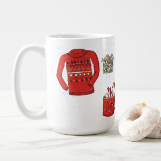 Mug Chandail de Noël, cadeau, et cacao chaud