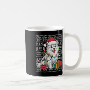Mug Chandail de Noël Chaud Père Noël American Eskimo C