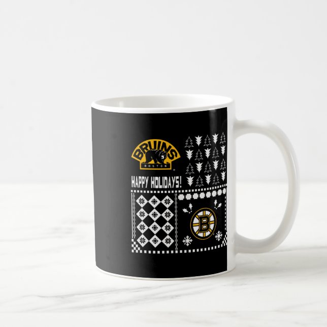 Mug Chandail de Noël moche de Boston Bruins (Droite)