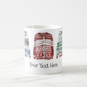Mug Chandail laid avec le texte