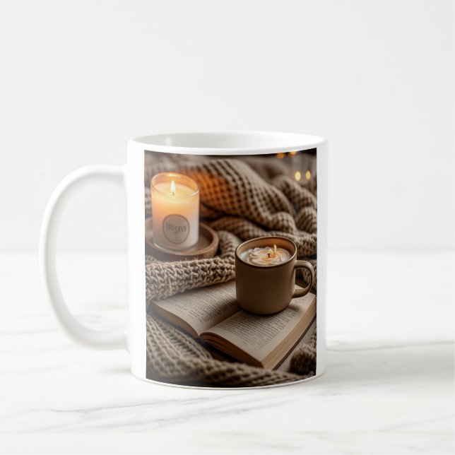Mug Chandelles et couverture chaleureuses (Gauche)