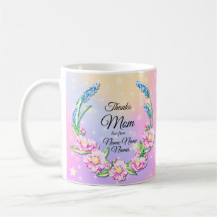 Mug Changement de nom Fête des mères Pink Pastel Fle