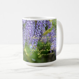 Mug Changement de scène Inspiration Citation Fleurs de