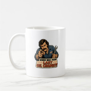 Mug Changement d'huile de mécanicien drôle de voiture