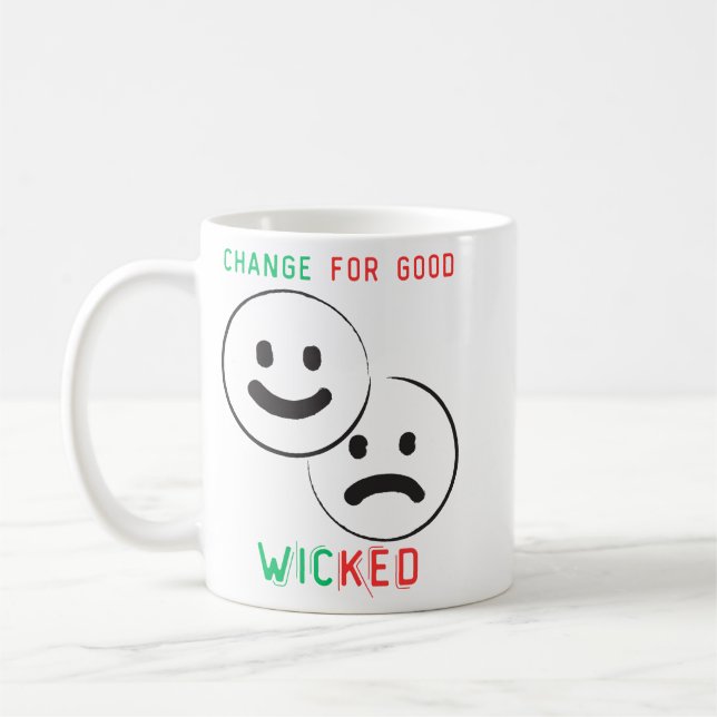 Mug changement pour bon mauvais (Gauche)