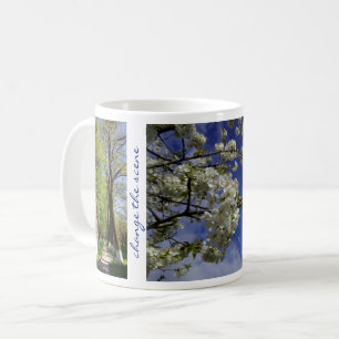 Mug Changer de scène Citation Inspirationnelle Arbres 