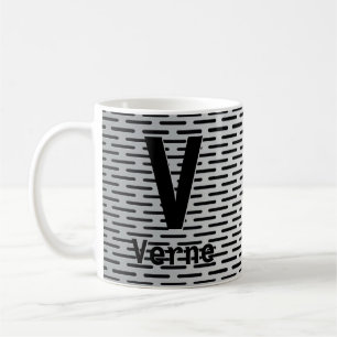 Mug Changer le nom d'ajout initial U V W X Y Z Fente m
