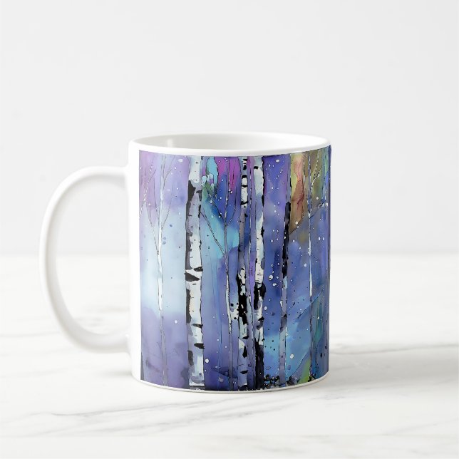 Mug Chanson d'hiver dans les bois de bouleaux (Gauche)