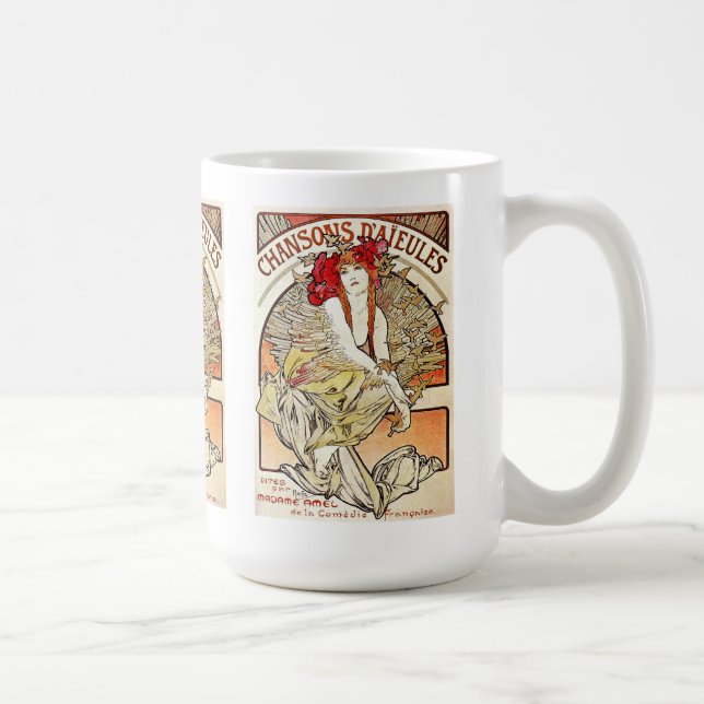 Mug Chansons d’aieules , Alfons Mucha 1898 (Droite)