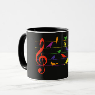 Mug Chant d'oiseau, dessin coloré