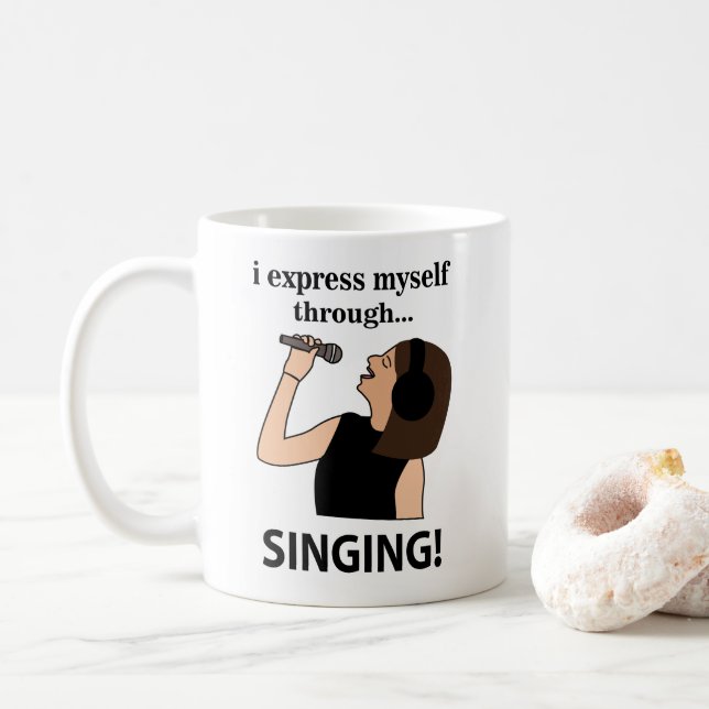 Mug Chanter Je Me Suis Express En Chantant (Avec donut)