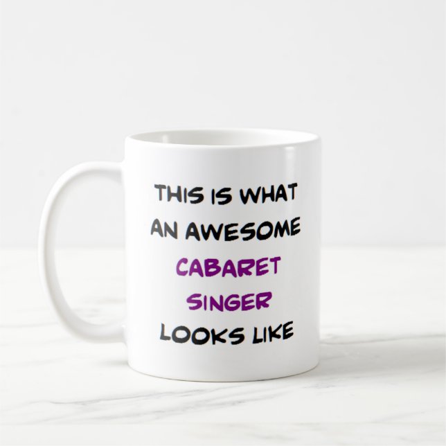 Mug chanteur de cabaret, génial (Gauche)