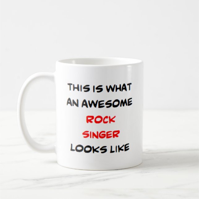 Mug chanteur de rock, génial (Gauche)