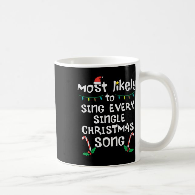 Mug Chantez probablement chaque Chanson de Noël Xmas M (Droite)