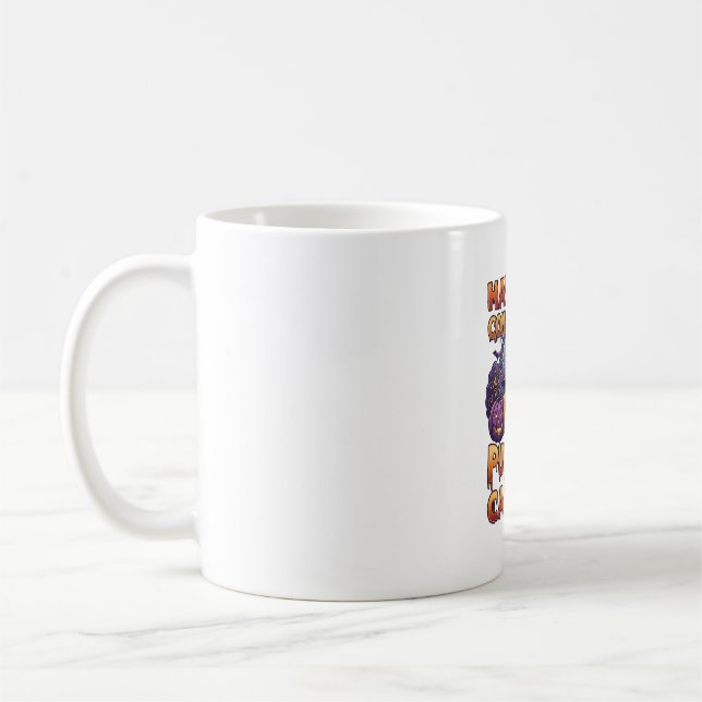 Mug Chants de citrouille Chapeau de sorcière d'Hallowe (Gauche)