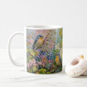 Mug Chants d'oiseaux parmi les fleurs