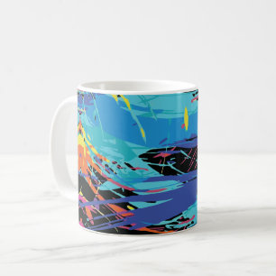 Mug Chaos Coloré : Taches et Lignes