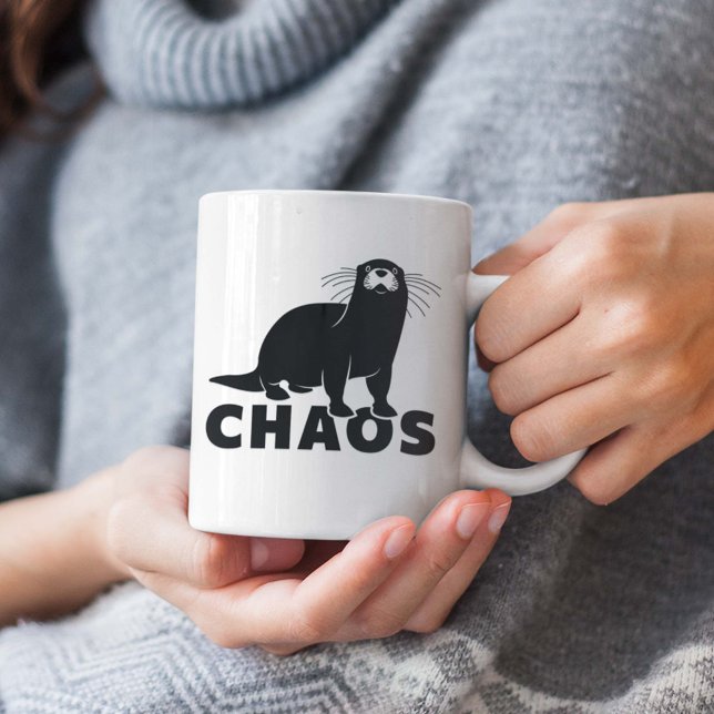 Mug Chaos de loutre (Créateur téléchargé)