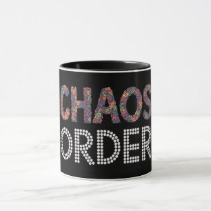 Mug Chaos et Ordre Dualité Artistique Moderne Graphi