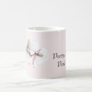Mug Chapeau Blanc Crème Arc Rose